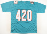 Ricky Williams Signed Miami Dolphins 420 Jersey (JSA) 2002 Pro Bowl Running Back