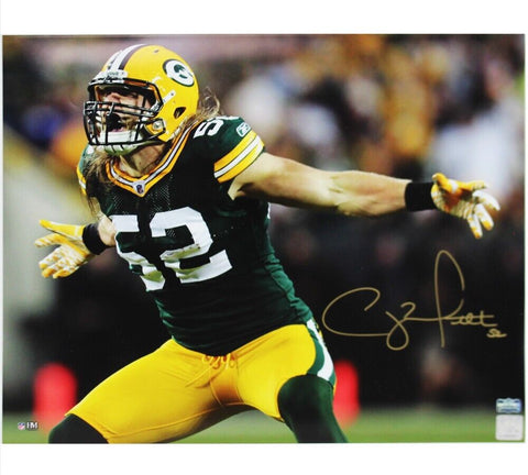 Clay Matthews Signed Green Bay Packers Unframed 16x20 NFL Photo