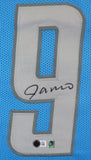 Jameson Williams Authentic Signed Blue Pro Style Jersey BAS Witnessed 2