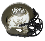 Warren Sapp Signed Tampa Bay Buccaneers Mini Helmet Salute Beckett 40820