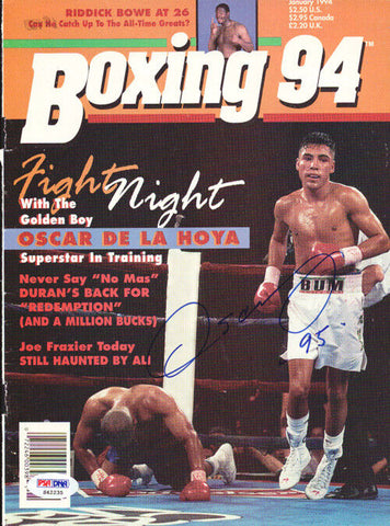 Oscar De La Hoya Autographed Signed Boxing '94 Magazine Cover PSA/DNA #S42235