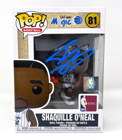 Shaquille O'Neal Signed Orlando Magic Funko Pop! Figure #81 BAS/Beckett