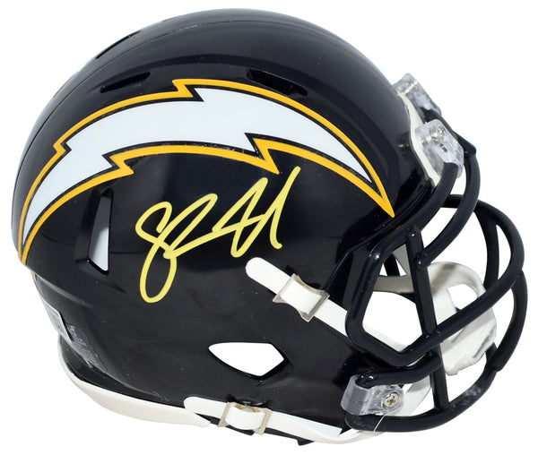 SHAWNE MERRIMAN SIGNED SAN DIEGO CHARGERS SPEED MINI HELMET BECKETT