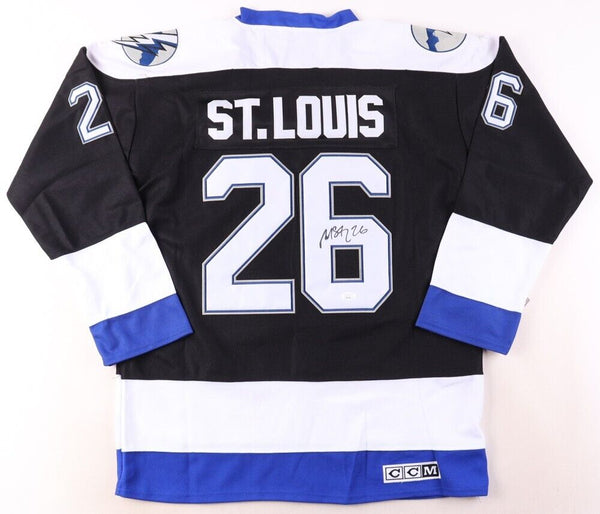 Martin St. Louis Signed Tampa Bay Lightning Jersey (JSA COA) 2004 Stanley Cup