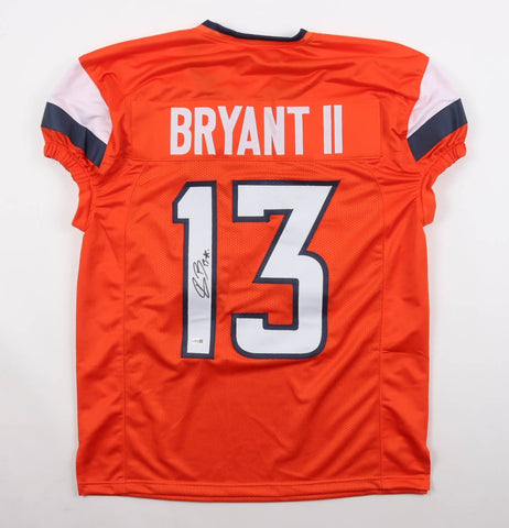 Pat Bryant Signed Denver Broncos Pro Cut Jersey /JSA Illinois Fighting Illini WR