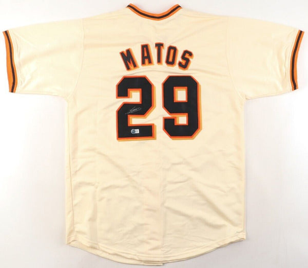 Luis Matos Signed San Francisco Giants Jersey (Beckett) Rookie