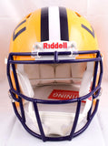 Justin Jefferson Signed LSU F/S Speed Authentic Helmet w/Natl Champs- BA W Holo