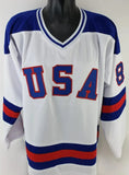 Robert O'Neill Signed 1980 Team USA 'Miracle' Hockey Jersey "Never Quit" (PSA)
