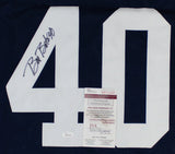 Bill Bates Signed Dallas Cowboys Throwback Jersey (JSA COA) 3xSuper Bowl Champ