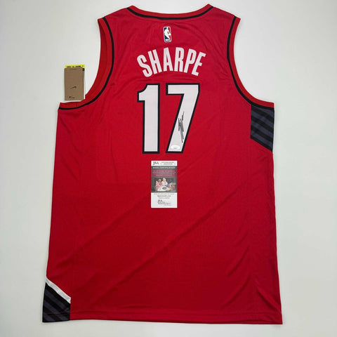Autographed/Signed Shaedon Sharpe Portland Red Basketball Jersey JSA COA