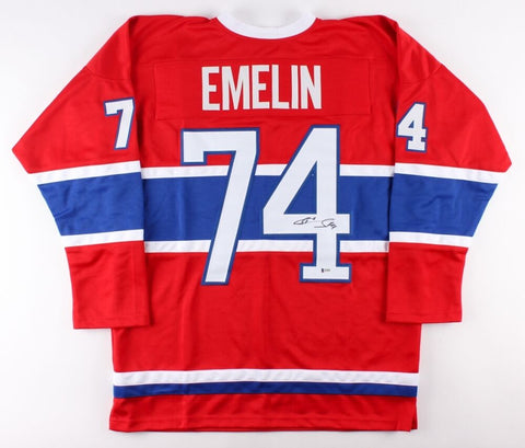 Alexei Emelin Signed Canadiens Jersey (Beckett COA) Montreal Defenseman