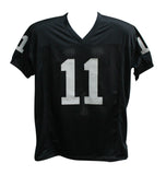 Sebastian Janikowski Autographed/Signed Pro Style Black XL Jersey BAS 33980