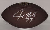 Browns Hall of Famer JOE THOMAS Signed Wilson Replica Brown Football AUTO - JSA