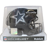 Roger Staubach Autographed Dallas Cowboys Eclipse Mini Helmet HOF Beckett 53675
