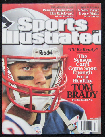 Tom Brady New England Patriots 2009 Sports Illustrated 6/1 NO LABEL 181345
