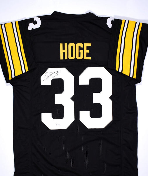Merrill Hoge Autographed Black Pro Style Jersey- Beckett Hologram *Black