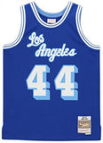 Framed Jerry West Lakers Signed 1960-1961 Mitchell & Ness Swingman Jersey w/Insc
