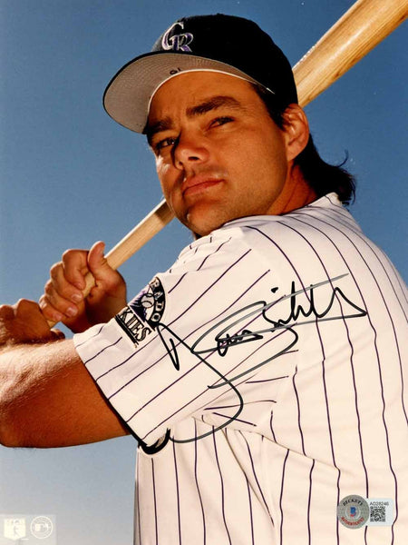 Dante Bichette Autographed Colorado Rockies 8x10 Photo Beckett 50581