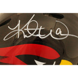 Kurt Warner Autographed Arizona Cardinals Pro Alt Helmet Beckett Witness 51804