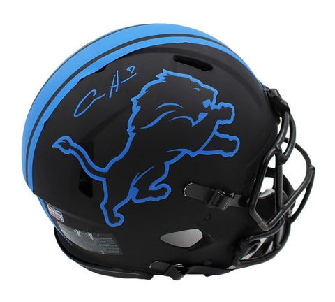 Aidan Hutchinson Signed Detroit Lions Speed Authentic Eclipse NFL Helmet