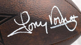 Tony Dorsett Autographed Cowboys Distressed Logo Football w/HOF- Beckett W Holo