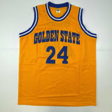Autographed/Signed Rick Barry Golden State Yellow Basketball Jersey JSA COA Auto
