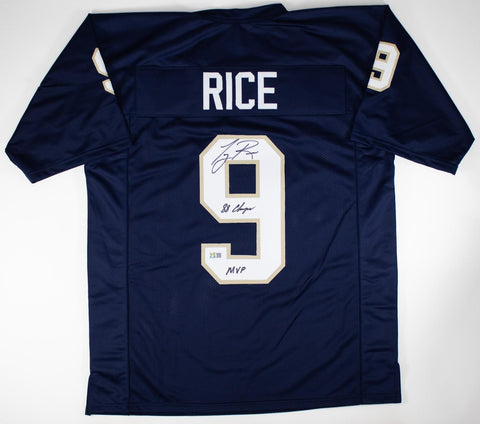Tony Rice "88 Champs & MVP" Signed Notre Dame Fighting Irish Jersey (GT Sports)