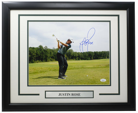 Justin Rose Signed Framed 11x14 Golf Photo JSA MM34498