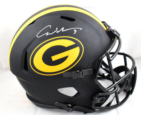 Christian Watson Autographed Packers F/S Eclipse Speed Helmet-Beckett W Hologram