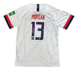 Alex Morgan Signed 2019 Nike USA Women's Home Medium Soccer Jersey BAS