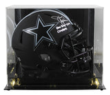 Cowboys Jimmy Johnson "HBTC" Signed Eclipse F/S Speed Rep Helmet W/ Case BAS Wit