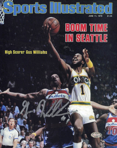 Gus Williams Autographed Signed 8x10 Photo Seattle Supersonics MCS Holo #87356