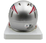 Christian Gonzalez Autographed Speed Mini Helmet Patriots Beckett 181122