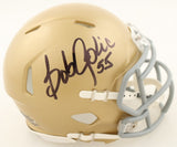 Bob Golic Signed Notre Dame Fighting Irish Ridell Mini Helmet (JSA) 1977 Champ