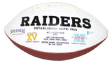 Howie Long Autographed/Signed Oakland Raiders Logo Football BAS 30659