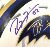 Ray Lewis Autographed Baltimore Ravens Retro Speed Mini Helmet - Beckett W Holo