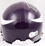 Randy Moss Autographed Minnesota Vikings 83-01 Mini Helmet- Beckett W Hologram