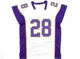 Adrian Peterson Autographed White Pro Style Jersey - Beckett W Hologram