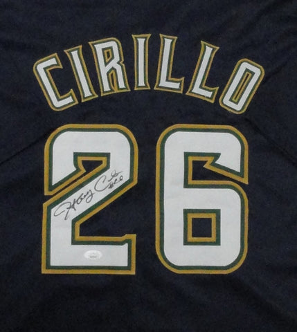 Brewers All Star JEFF CIRILLO Signed Custom Replica NAVY Jersey AUTO - JSA