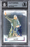 Mike "The Miz" Mizanin Signed 2021 Topps Chrome WWE #44 Card BAS Slabbed