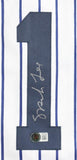 Spike Lee Signed New York Yankees Home Pinstriped Jersey (Beckett) #1 Yankee Fan