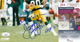 James Lofton HOF Autographed/Inscribed 8x10 Photo Green Bay Packers JSA 180843