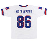 Super Bowl Champions 1986 Signed New York Custom White Jersey with 18 Signatures