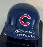 Cubs Pitcher KERRY WOOD Signed Rawlings Mini Helmet AUTO w/ '98 ROY - JSA