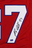 Rob Gronkowski Signed New England Custom Red Jersey