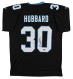 Chuba Hubbard Authentic Signed Black Pro Style Jersey Autographed BAS Witnessed