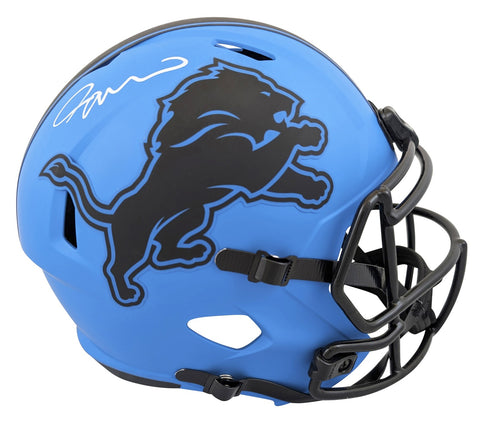 Lions Jameson Williams Signed Rave Full Size Speed Rep Helmet BAS Witnessed