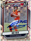 Bo Nix Autographed/Signed 2024 Donruss TR-38 Trading Card Beckett Witness 49630