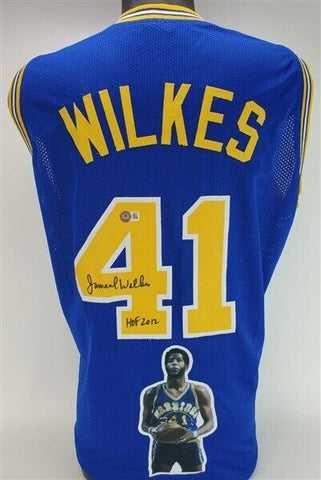 Jamaal Wilkes Signed San Francisco Warriors Jersey (Beckett) 4xNBA Champ / UCLA