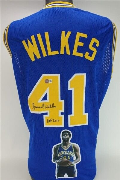 Jamaal Wilkes Signed San Francisco Warriors Jersey (Beckett) 4xNBA Champ / UCLA